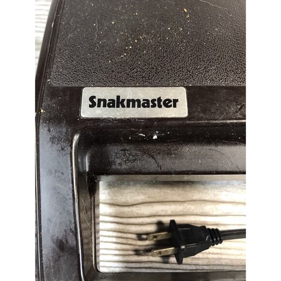 Snakmaster Grilled Cheese Maker Brown Black Corded Kitchen Appliance Vintage - Picture 6 of 12